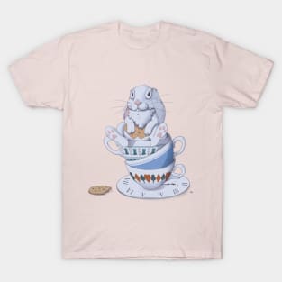 Alice In Wonderland Fan Art Teacup Bunny T-Shirt